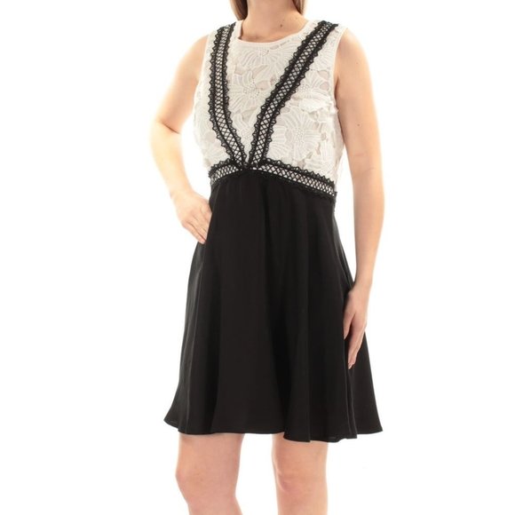 CeCe By Cynthia Steffe Colorblock Dress 8 - Picture 4 of 8